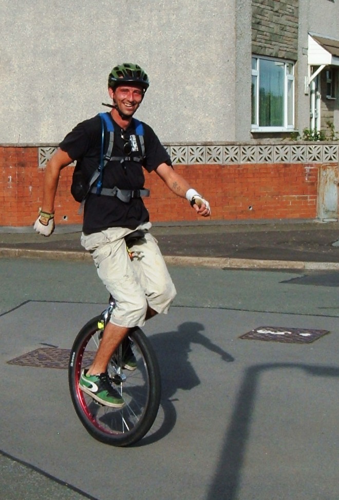 Uni-cyclist.