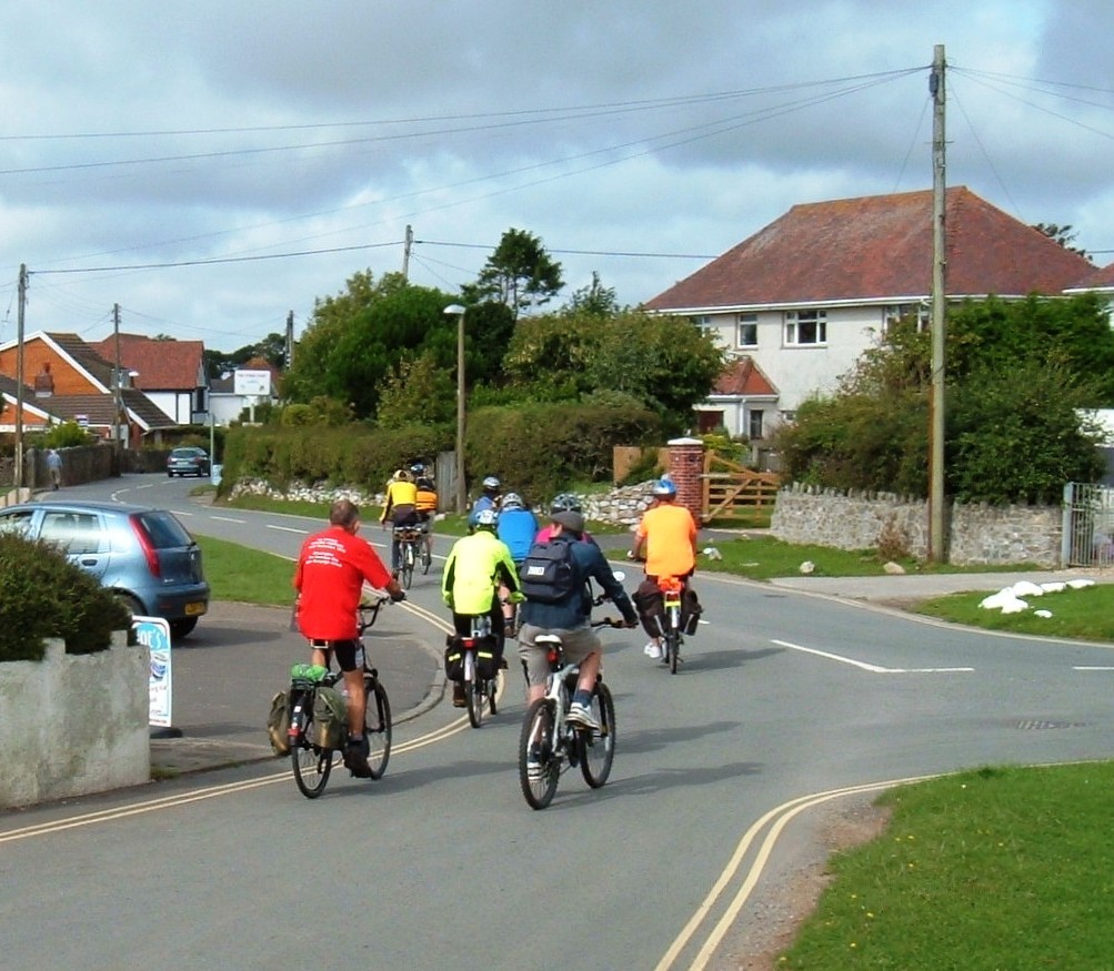 Leaving Three Cliffs Café.