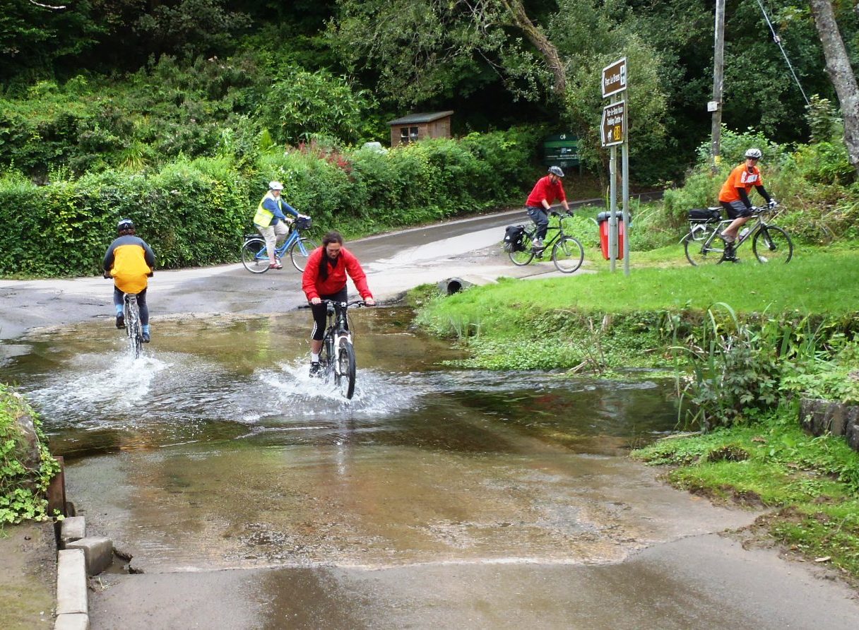 Crossing Parkmill ford