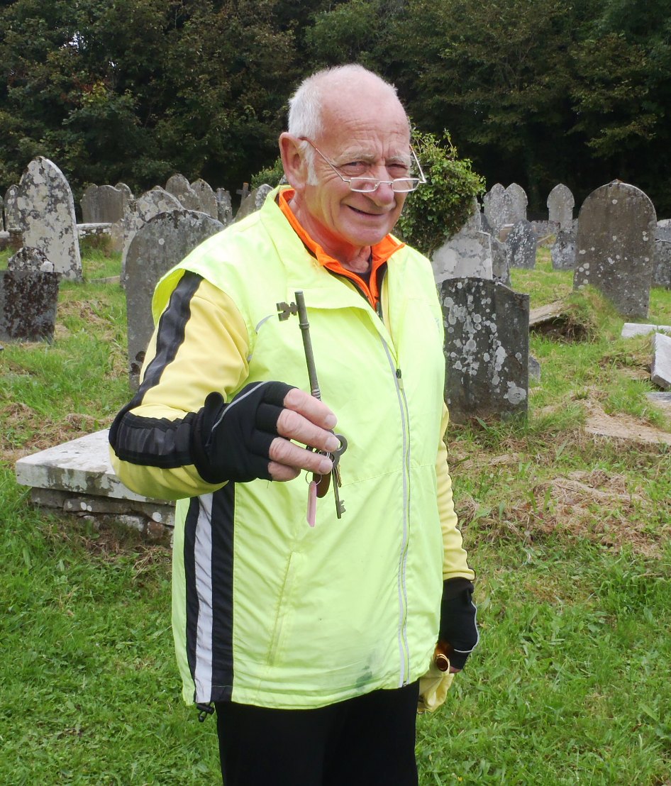 Don holds the key to Penrice Church.