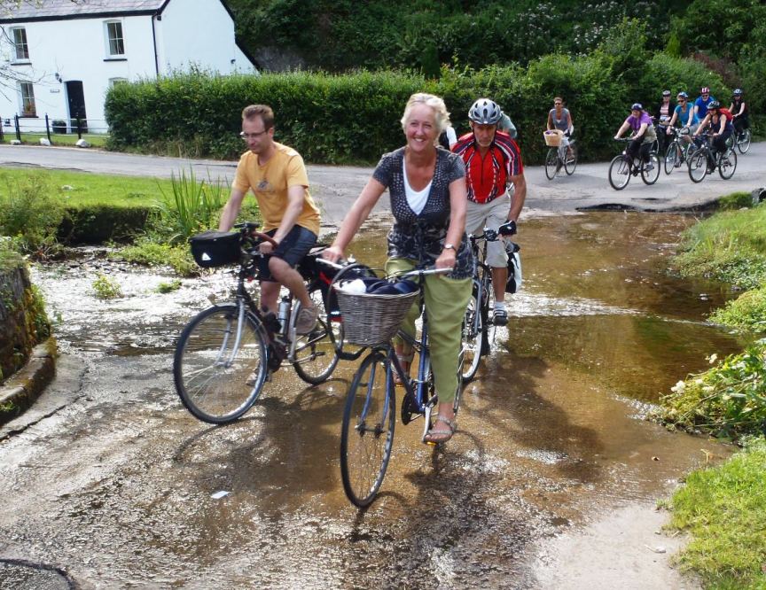 Crossing the Parkmill ford