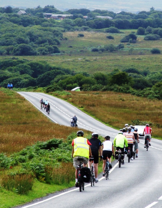 Freewheel down Cefn Bryn.