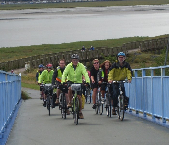 Crossing Bynea Bridge