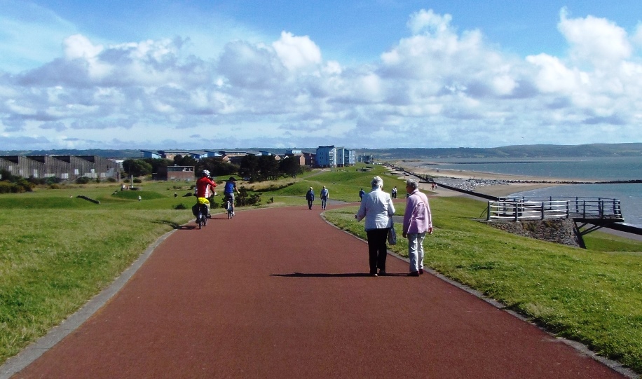 Looking east to N. Dock on Millenium path.