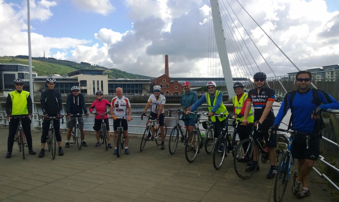 Ride 22 assembles on the Sail Bridge.