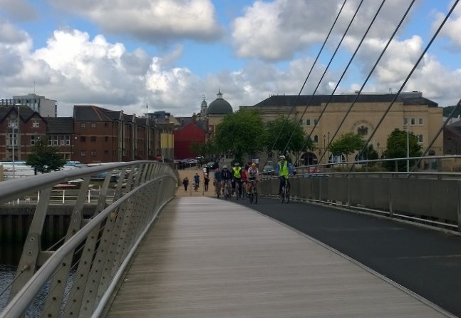 Ride 22 set off from Sail Bridge.