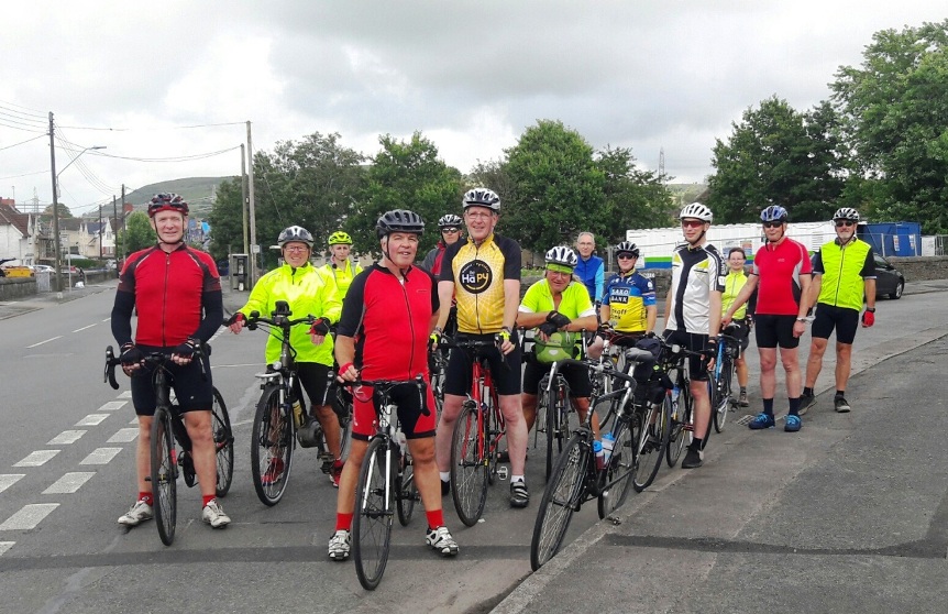 On Castle Carreg Cennen ride.