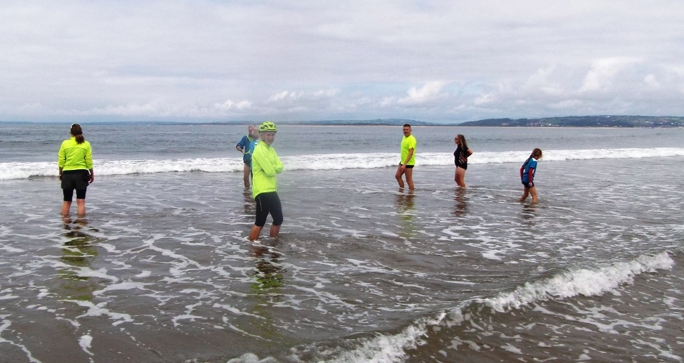 Paddling in Broughton Bay.