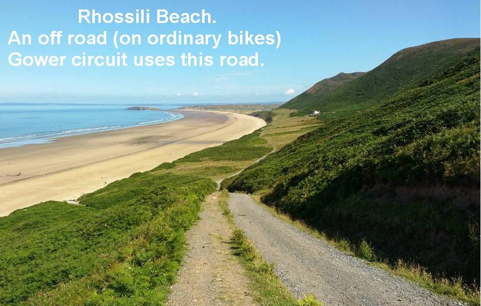 Rhossili beach.